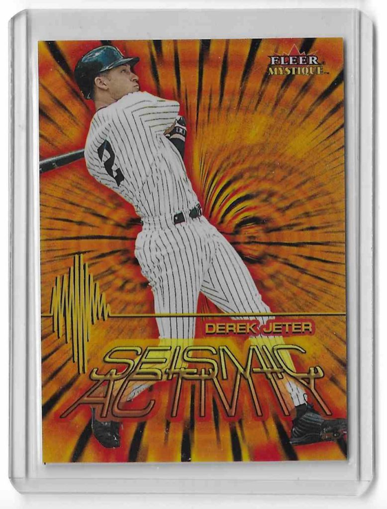 2000 Fleer Mystique Seismic Activity 3 Derek Jeter